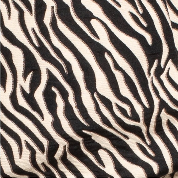 BEC BRIDGE 90s Zebra Stripe Square Neck Sleeveless Cutout Open Back Mini Dress 2 - Picture 13 of 13